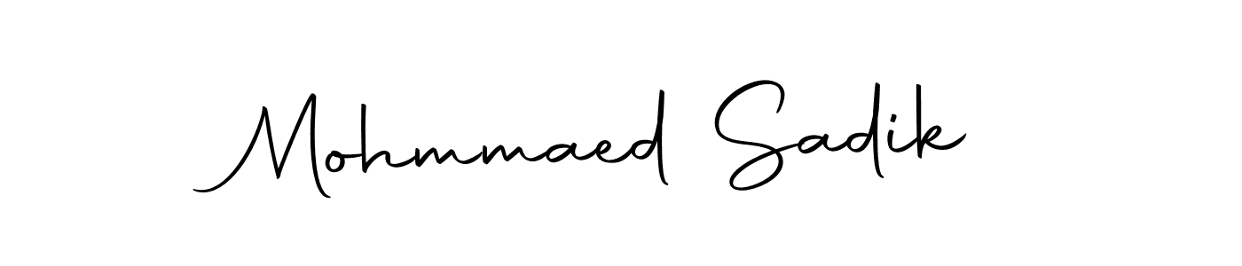 Mohmmaed Sadik stylish signature style. Best Handwritten Sign (Autography-DOLnW) for my name. Handwritten Signature Collection Ideas for my name Mohmmaed Sadik. Mohmmaed Sadik signature style 10 images and pictures png