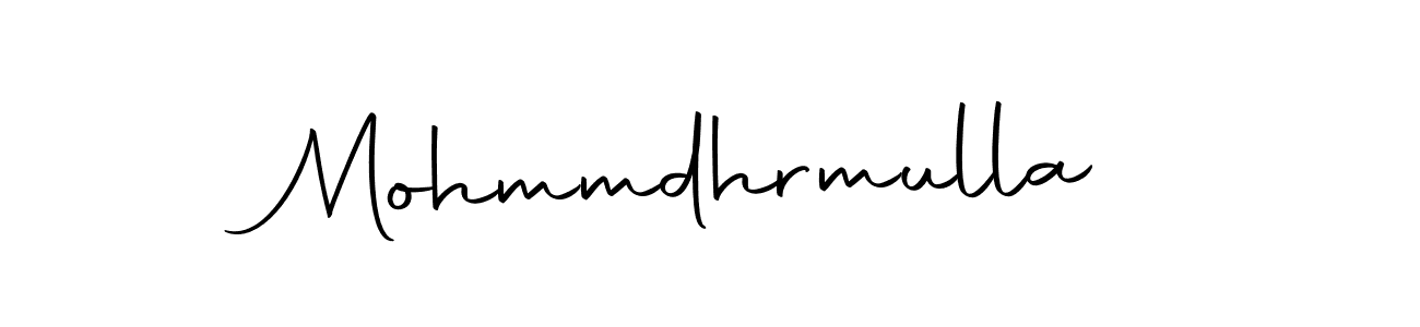 The best way (Autography-DOLnW) to make a short signature is to pick only two or three words in your name. The name Mohmmdhrmulla include a total of six letters. For converting this name. Mohmmdhrmulla signature style 10 images and pictures png