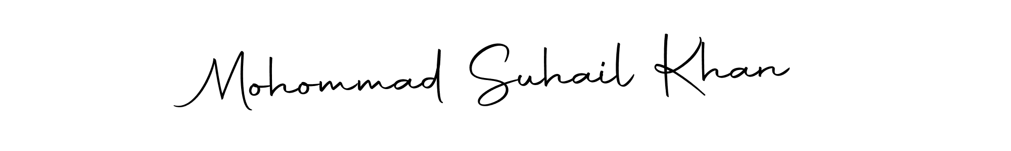 Make a short Mohommad Suhail Khan signature style. Manage your documents anywhere anytime using Autography-DOLnW. Create and add eSignatures, submit forms, share and send files easily. Mohommad Suhail Khan signature style 10 images and pictures png