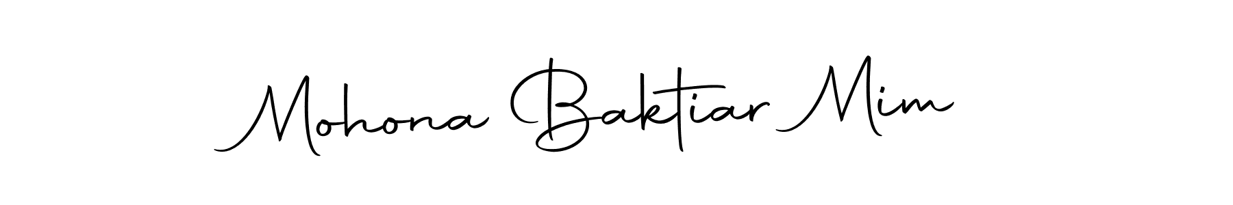 Mohona Baktiar Mim stylish signature style. Best Handwritten Sign (Autography-DOLnW) for my name. Handwritten Signature Collection Ideas for my name Mohona Baktiar Mim. Mohona Baktiar Mim signature style 10 images and pictures png