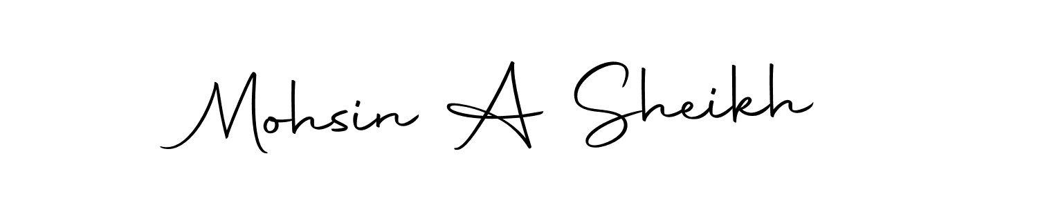 Make a beautiful signature design for name Mohsin A Sheikh. Use this online signature maker to create a handwritten signature for free. Mohsin A Sheikh signature style 10 images and pictures png