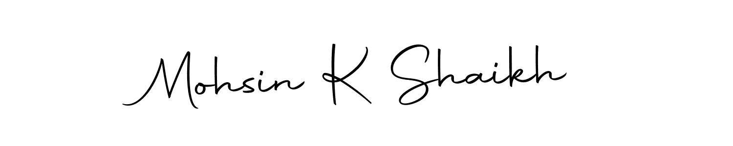 Use a signature maker to create a handwritten signature online. With this signature software, you can design (Autography-DOLnW) your own signature for name Mohsin K Shaikh. Mohsin K Shaikh signature style 10 images and pictures png