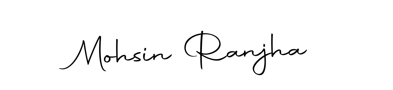 You should practise on your own different ways (Autography-DOLnW) to write your name (Mohsin Ranjha) in signature. don't let someone else do it for you. Mohsin Ranjha signature style 10 images and pictures png
