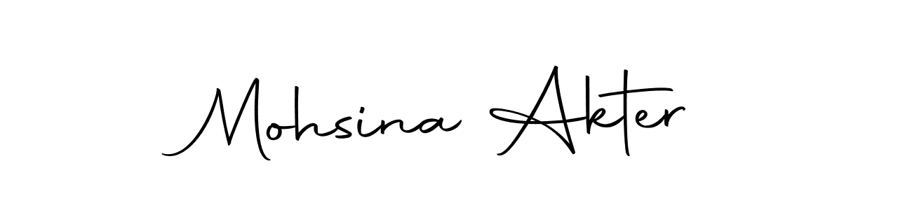 Make a beautiful signature design for name Mohsina Akter. With this signature (Autography-DOLnW) style, you can create a handwritten signature for free. Mohsina Akter signature style 10 images and pictures png