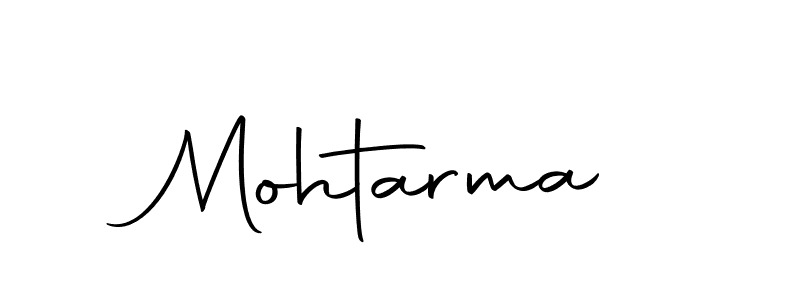 How to make Mohtarma signature? Autography-DOLnW is a professional autograph style. Create handwritten signature for Mohtarma name. Mohtarma signature style 10 images and pictures png