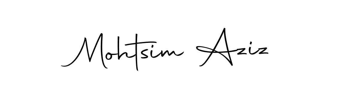 You should practise on your own different ways (Autography-DOLnW) to write your name (Mohtsim Aziz) in signature. don't let someone else do it for you. Mohtsim Aziz signature style 10 images and pictures png