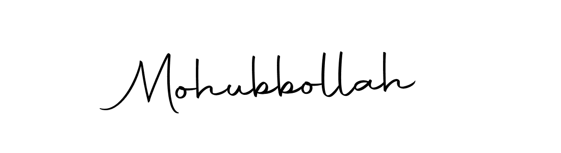 How to make Mohubbollah name signature. Use Autography-DOLnW style for creating short signs online. This is the latest handwritten sign. Mohubbollah signature style 10 images and pictures png