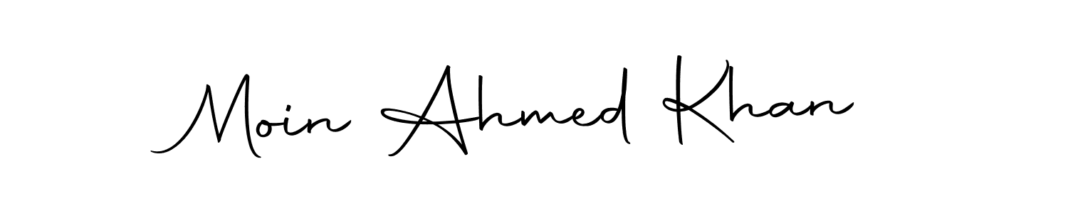 Make a beautiful signature design for name Moin Ahmed Khan. Use this online signature maker to create a handwritten signature for free. Moin Ahmed Khan signature style 10 images and pictures png