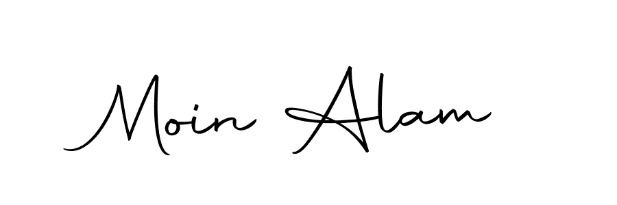 Design your own signature with our free online signature maker. With this signature software, you can create a handwritten (Autography-DOLnW) signature for name Moin Alam. Moin Alam signature style 10 images and pictures png