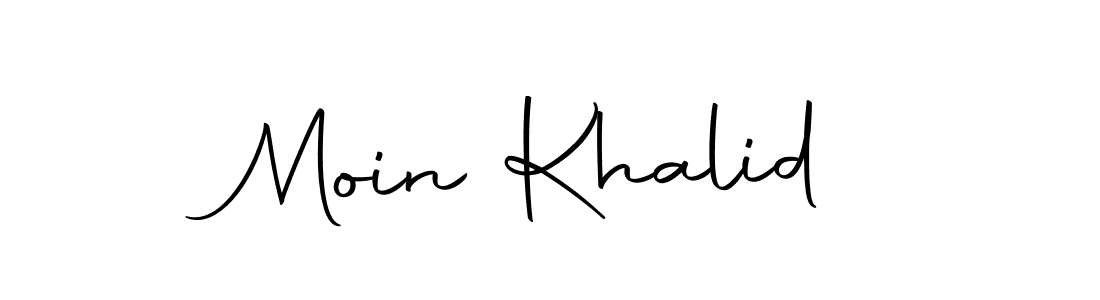 if you are searching for the best signature style for your name Moin Khalid. so please give up your signature search. here we have designed multiple signature styles  using Autography-DOLnW. Moin Khalid signature style 10 images and pictures png