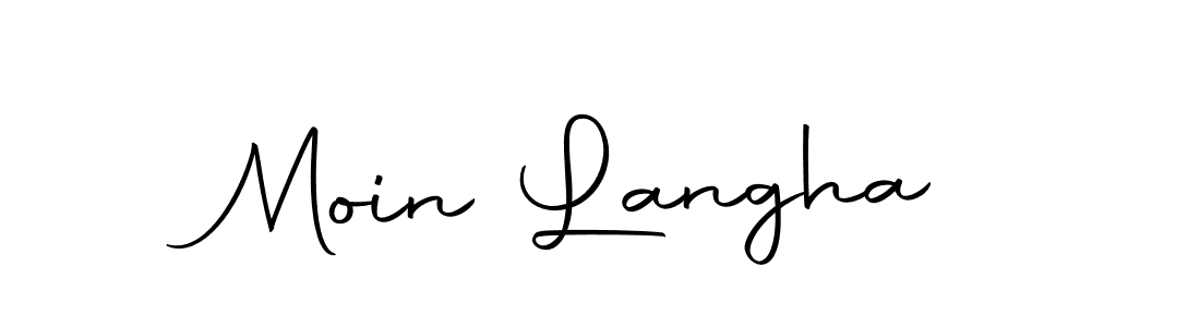 Use a signature maker to create a handwritten signature online. With this signature software, you can design (Autography-DOLnW) your own signature for name Moin Langha. Moin Langha signature style 10 images and pictures png