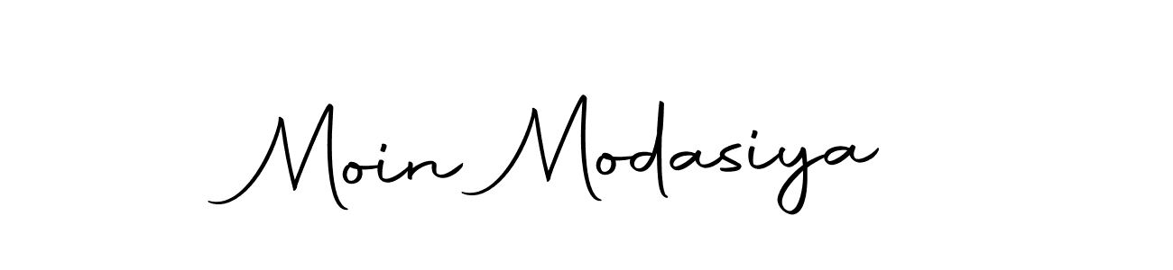Design your own signature with our free online signature maker. With this signature software, you can create a handwritten (Autography-DOLnW) signature for name Moin Modasiya. Moin Modasiya signature style 10 images and pictures png