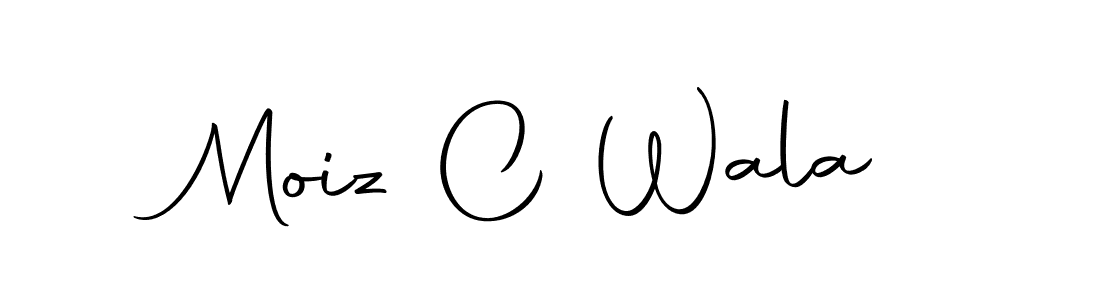 Moiz C Wala stylish signature style. Best Handwritten Sign (Autography-DOLnW) for my name. Handwritten Signature Collection Ideas for my name Moiz C Wala. Moiz C Wala signature style 10 images and pictures png