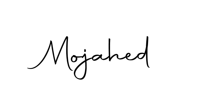 Create a beautiful signature design for name Mojahed. With this signature (Autography-DOLnW) fonts, you can make a handwritten signature for free. Mojahed signature style 10 images and pictures png
