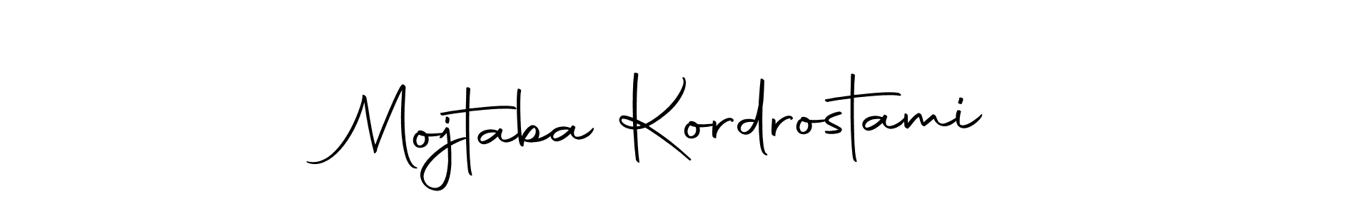 You should practise on your own different ways (Autography-DOLnW) to write your name (Mojtaba Kordrostami) in signature. don't let someone else do it for you. Mojtaba Kordrostami signature style 10 images and pictures png