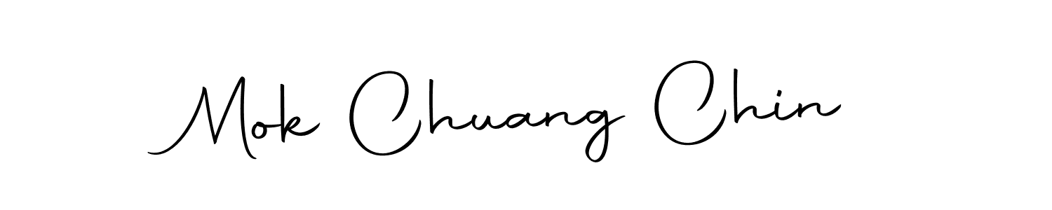 Make a beautiful signature design for name Mok Chuang Chin. With this signature (Autography-DOLnW) style, you can create a handwritten signature for free. Mok Chuang Chin signature style 10 images and pictures png