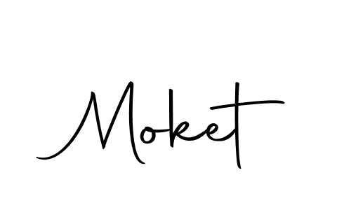 Use a signature maker to create a handwritten signature online. With this signature software, you can design (Autography-DOLnW) your own signature for name Moket. Moket signature style 10 images and pictures png