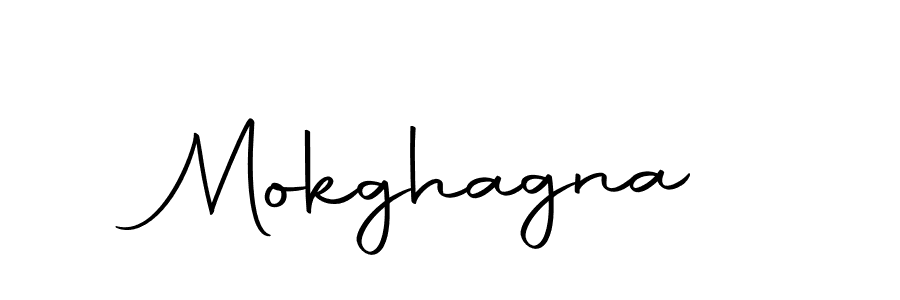 Make a beautiful signature design for name Mokghagna. With this signature (Autography-DOLnW) style, you can create a handwritten signature for free. Mokghagna signature style 10 images and pictures png