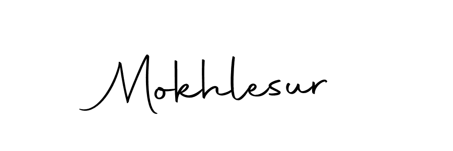 Use a signature maker to create a handwritten signature online. With this signature software, you can design (Autography-DOLnW) your own signature for name Mokhlesur. Mokhlesur signature style 10 images and pictures png