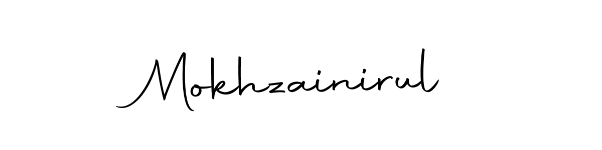 Design your own signature with our free online signature maker. With this signature software, you can create a handwritten (Autography-DOLnW) signature for name Mokhzainirul. Mokhzainirul signature style 10 images and pictures png