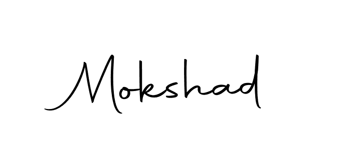 Mokshad stylish signature style. Best Handwritten Sign (Autography-DOLnW) for my name. Handwritten Signature Collection Ideas for my name Mokshad. Mokshad signature style 10 images and pictures png