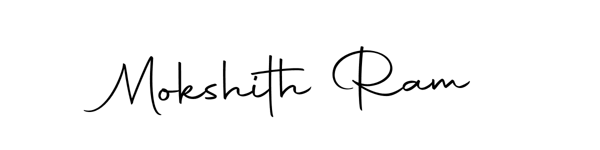 You should practise on your own different ways (Autography-DOLnW) to write your name (Mokshith Ram) in signature. don't let someone else do it for you. Mokshith Ram signature style 10 images and pictures png