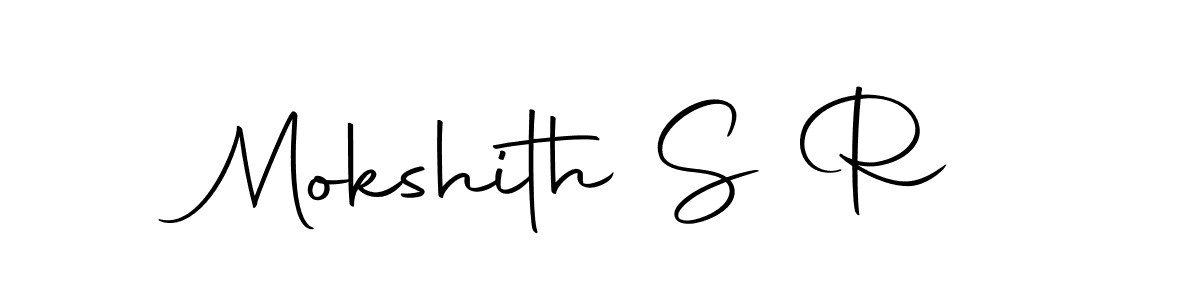 You should practise on your own different ways (Autography-DOLnW) to write your name (Mokshith S R) in signature. don't let someone else do it for you. Mokshith S R signature style 10 images and pictures png