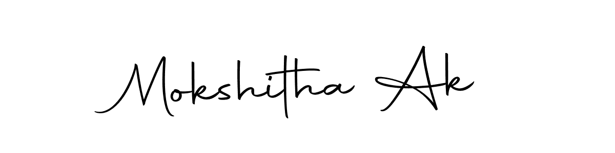 You can use this online signature creator to create a handwritten signature for the name Mokshitha Ak. This is the best online autograph maker. Mokshitha Ak signature style 10 images and pictures png