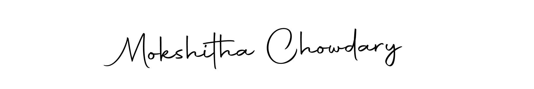 Also You can easily find your signature by using the search form. We will create Mokshitha Chowdary name handwritten signature images for you free of cost using Autography-DOLnW sign style. Mokshitha Chowdary signature style 10 images and pictures png