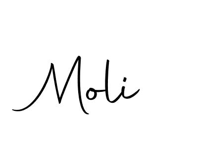 Create a beautiful signature design for name Moli. With this signature (Autography-DOLnW) fonts, you can make a handwritten signature for free. Moli signature style 10 images and pictures png