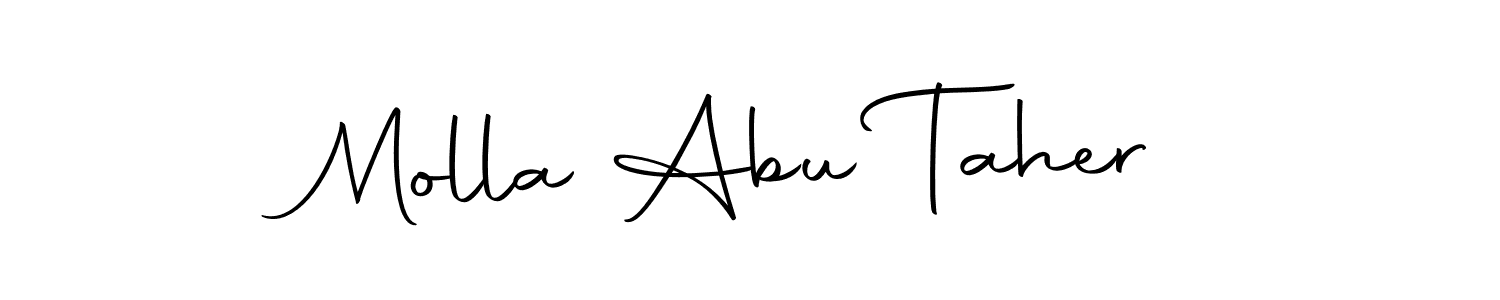 if you are searching for the best signature style for your name Molla Abu Taher. so please give up your signature search. here we have designed multiple signature styles  using Autography-DOLnW. Molla Abu Taher signature style 10 images and pictures png