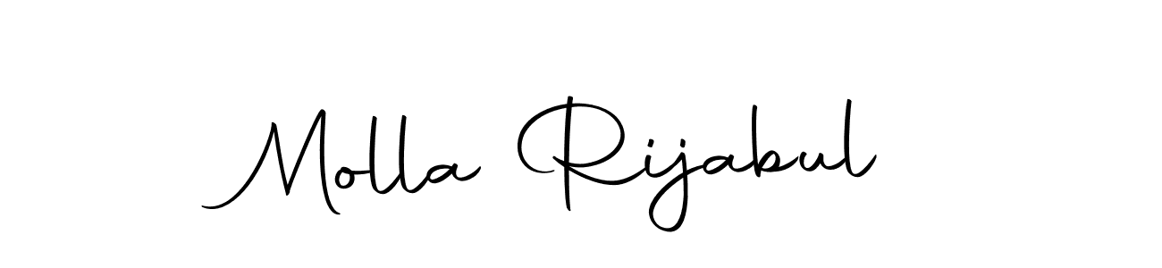 Use a signature maker to create a handwritten signature online. With this signature software, you can design (Autography-DOLnW) your own signature for name Molla Rijabul. Molla Rijabul signature style 10 images and pictures png