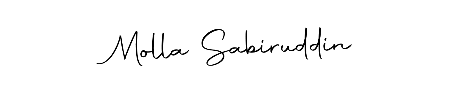 Make a short Molla Sabiruddin signature style. Manage your documents anywhere anytime using Autography-DOLnW. Create and add eSignatures, submit forms, share and send files easily. Molla Sabiruddin signature style 10 images and pictures png