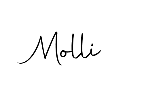 Use a signature maker to create a handwritten signature online. With this signature software, you can design (Autography-DOLnW) your own signature for name Molli. Molli signature style 10 images and pictures png