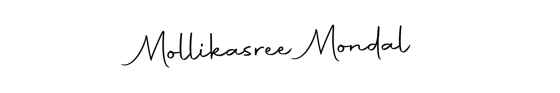 Use a signature maker to create a handwritten signature online. With this signature software, you can design (Autography-DOLnW) your own signature for name Mollikasree Mondal. Mollikasree Mondal signature style 10 images and pictures png
