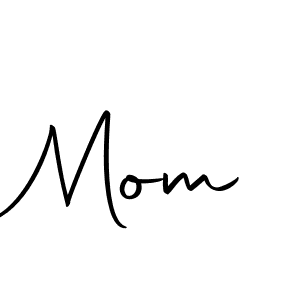 Make a beautiful signature design for name Mom. With this signature (Autography-DOLnW) style, you can create a handwritten signature for free. Mom signature style 10 images and pictures png