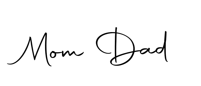 Mom Dad stylish signature style. Best Handwritten Sign (Autography-DOLnW) for my name. Handwritten Signature Collection Ideas for my name Mom Dad. Mom Dad signature style 10 images and pictures png