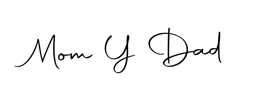 The best way (Autography-DOLnW) to make a short signature is to pick only two or three words in your name. The name Mom Y Dad include a total of six letters. For converting this name. Mom Y Dad signature style 10 images and pictures png