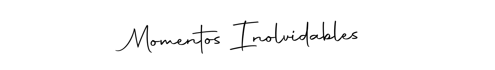 Use a signature maker to create a handwritten signature online. With this signature software, you can design (Autography-DOLnW) your own signature for name Momentos Inolvidables. Momentos Inolvidables signature style 10 images and pictures png