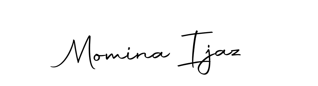 Momina Ijaz stylish signature style. Best Handwritten Sign (Autography-DOLnW) for my name. Handwritten Signature Collection Ideas for my name Momina Ijaz. Momina Ijaz signature style 10 images and pictures png