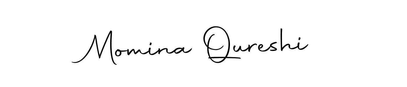 Make a beautiful signature design for name Momina Qureshi. With this signature (Autography-DOLnW) style, you can create a handwritten signature for free. Momina Qureshi signature style 10 images and pictures png