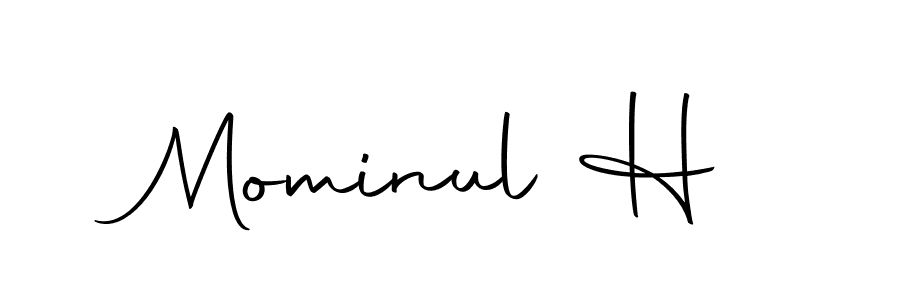 Mominul H stylish signature style. Best Handwritten Sign (Autography-DOLnW) for my name. Handwritten Signature Collection Ideas for my name Mominul H. Mominul H signature style 10 images and pictures png
