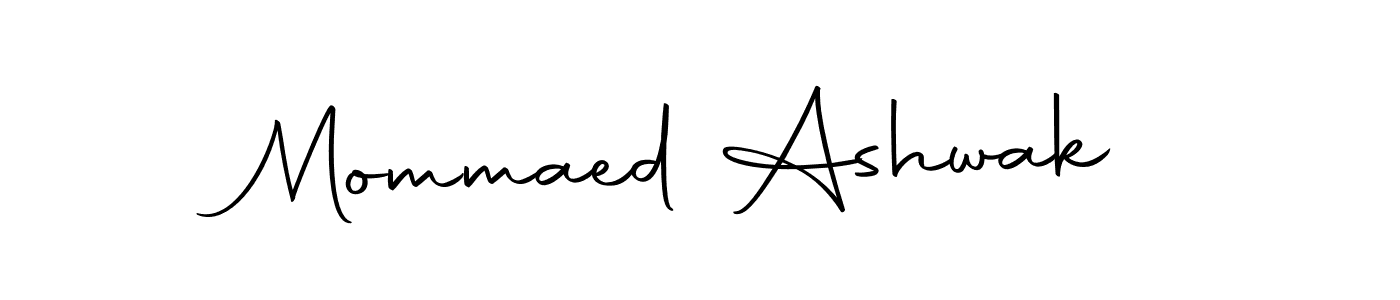 Use a signature maker to create a handwritten signature online. With this signature software, you can design (Autography-DOLnW) your own signature for name Mommaed Ashwak. Mommaed Ashwak signature style 10 images and pictures png