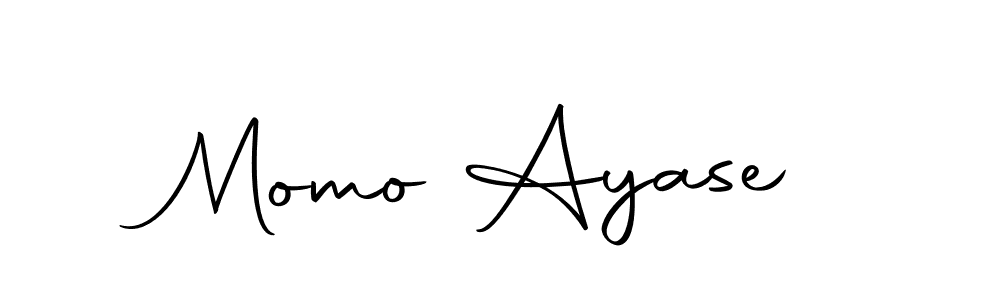 How to make Momo Ayase name signature. Use Autography-DOLnW style for creating short signs online. This is the latest handwritten sign. Momo Ayase signature style 10 images and pictures png