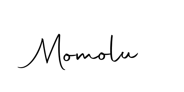 Create a beautiful signature design for name Momolu. With this signature (Autography-DOLnW) fonts, you can make a handwritten signature for free. Momolu signature style 10 images and pictures png