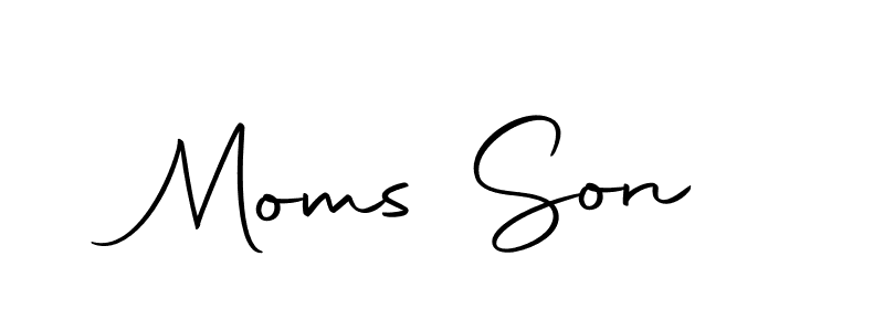 How to make Moms Son signature? Autography-DOLnW is a professional autograph style. Create handwritten signature for Moms Son name. Moms Son signature style 10 images and pictures png