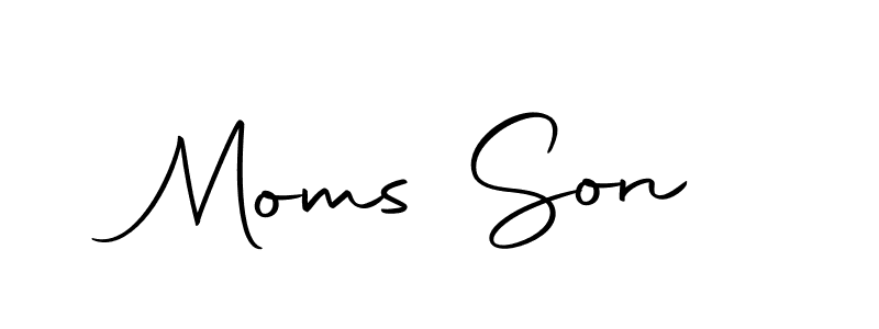 How to make Moms Son signature? Autography-DOLnW is a professional autograph style. Create handwritten signature for Moms Son name. Moms Son signature style 10 images and pictures png