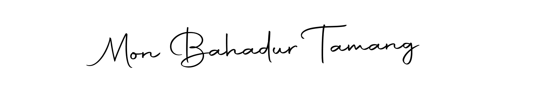 Use a signature maker to create a handwritten signature online. With this signature software, you can design (Autography-DOLnW) your own signature for name Mon Bahadur Tamang. Mon Bahadur Tamang signature style 10 images and pictures png
