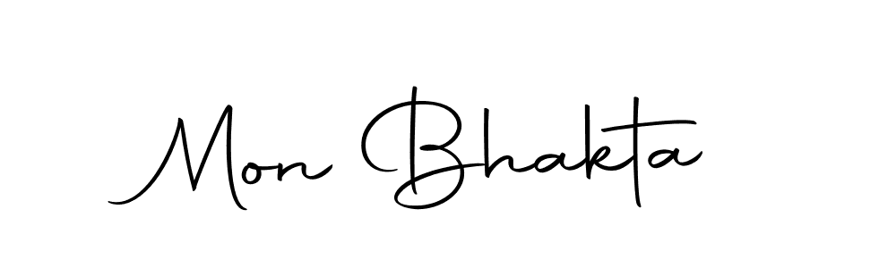 Design your own signature with our free online signature maker. With this signature software, you can create a handwritten (Autography-DOLnW) signature for name Mon Bhakta. Mon Bhakta signature style 10 images and pictures png