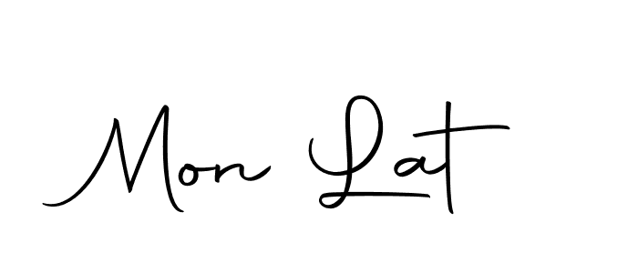 How to make Mon Lat name signature. Use Autography-DOLnW style for creating short signs online. This is the latest handwritten sign. Mon Lat signature style 10 images and pictures png